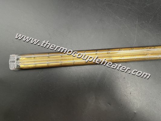 Duurzame Quartz IR-emitter met goud gecoat dubbel buis ontwerp