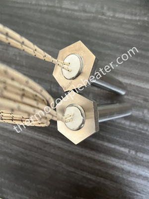 Hoge Dichtheid Cartridge Staafverwarming voor Pellet Ontsteker 240V 1000W Elektrische Vorm Cartridge Verwarmer met Gekrompen Aansluitingen