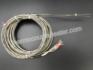 K Type Dubbel Thermokoppeloto met van de Metaalovergang en Glasvezel Lood