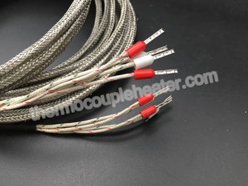 K Type Dubbel Thermokoppeloto met van de Metaalovergang en Glasvezel Lood