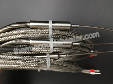 K Type Dubbel Thermokoppeloto met van de Metaalovergang en Glasvezel Lood