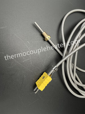 K-type flexibel thermocouple met verstelbare compressie-inrichting en aansluiting