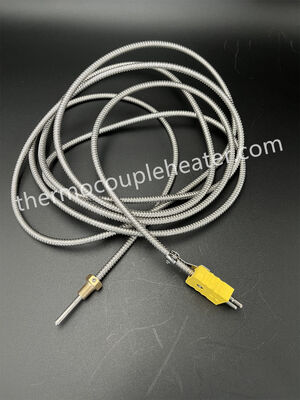 K-type flexibel thermocouple met verstelbare compressie-inrichting en aansluiting