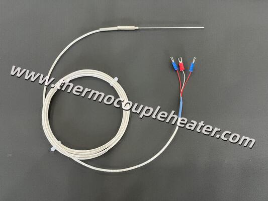 Ultra-dunne 1.0x100 mm PT100 RTD-sensor   High-precision Miniature Temperature Probe