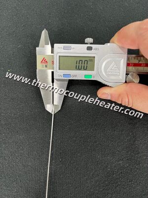 Ultra-dunne 1.0x100 mm PT100 RTD-sensor   High-precision Miniature Temperature Probe