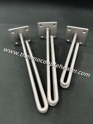 UL-gecertificeerde industriële watervatverwarming van roestvrij staal flens onderdompeling verwarmingselement