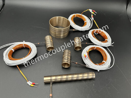 Messing Spiraalverwarmer met thermocouple type J voor Hot Runner System