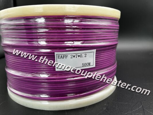 ANSI Type E Extension Grade Thermocouple Wire: 24AWG PFA Teflon/Teflon Insulation