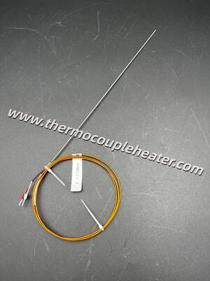 Fast-Response Type J Thermocouple: Φ1.5mm Probe with High-Temp Kapton Lead Cable