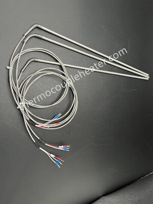Roestvrijstalen omhulde thermokoppel sonde met diameter 1,0 mm 1,5 mm 3,0 mm 6,0 mm Type K/J/PT100