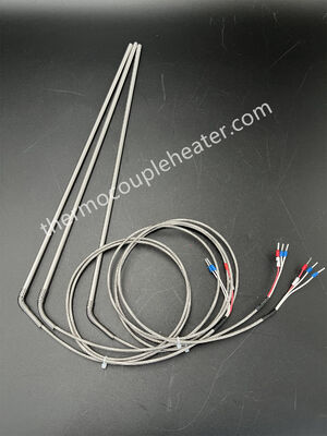Roestvrijstalen omhulde thermokoppel sonde met diameter 1,0 mm 1,5 mm 3,0 mm 6,0 mm Type K/J/PT100