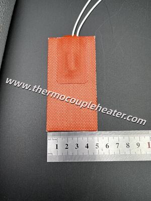 Op maat gemaakte grootte Premium materiaal Silicone rubber verwarmingspad met ingebouwde 105 ° C thermostaat