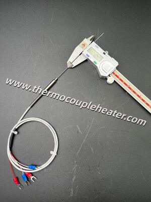 1.0mm Ultra-slank mineraal geïsoleerd PT100 RTD-sensor 4-draad hoge precisie voor gesloten ruimtes