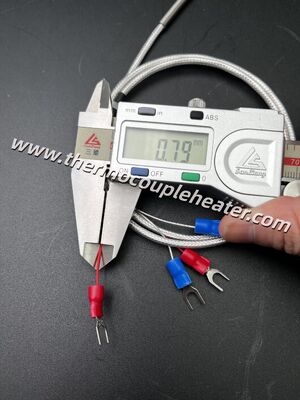 1.0mm Ultra-slank mineraal geïsoleerd PT100 RTD-sensor 4-draad hoge precisie voor gesloten ruimtes