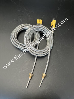Flexibel thermocouple meetbereik: -200-400 graden Probeert thermocouple Mineraal Geïsoleerd