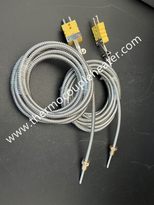 Flexibel thermocouple meetbereik: -200-400 graden Probeert thermocouple Mineraal Geïsoleerd