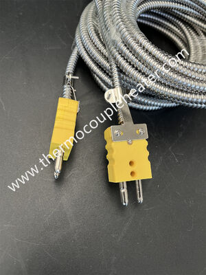 Flexibel thermocouple meetbereik: -200-400 graden Probeert thermocouple Mineraal Geïsoleerd