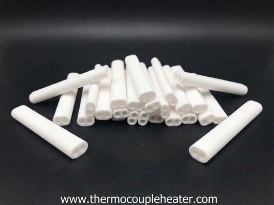 Alsint C799 99.7% Alumina Ceramic Double-Hole Insulating Tubes for High-Temperature Thermocouples