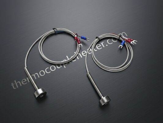 PT100 Magnetische Oppervlaktetemperatuursensor met metalen gaasleiding [-50...450°C]