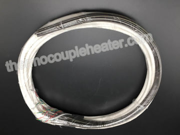 4.2x2.2mm Rechte Rolverwarmers met j-Type Thermokoppel en Witte Silicone Geverniste Kabel