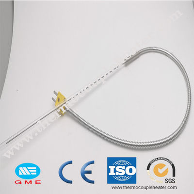 K Type Gepantserd Mi Kabelthermokoppel met 2m Uitbreidingsdraad