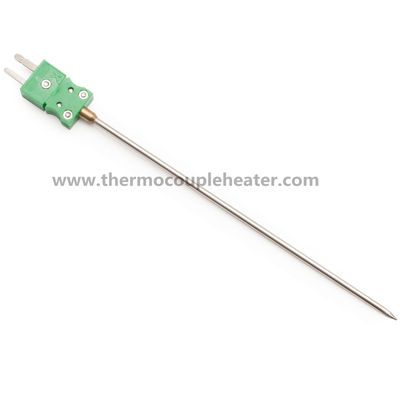 Penetratiek Type Diameter 0,5 van de Thermokoppelsonde 1,0 1.5mm met Gericht Uiteinde