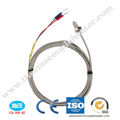 Van de de Temperatuursensor Pt100 van de roestvrij staalschroef het Type van OTO K Thermokoppel M6