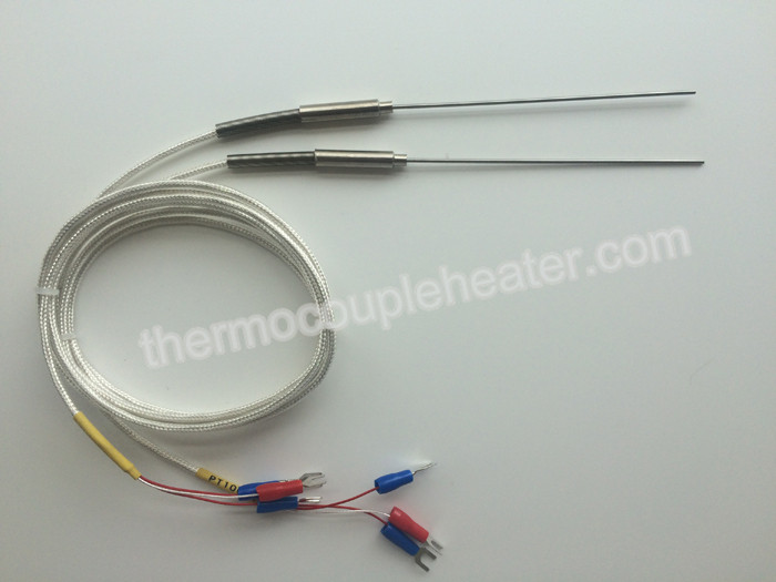 1mm diameter pt100 stainless steel temperature sensor