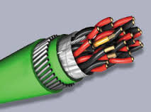 Multi Stranded thermocouple extension cable type k PVC Overall Sheath