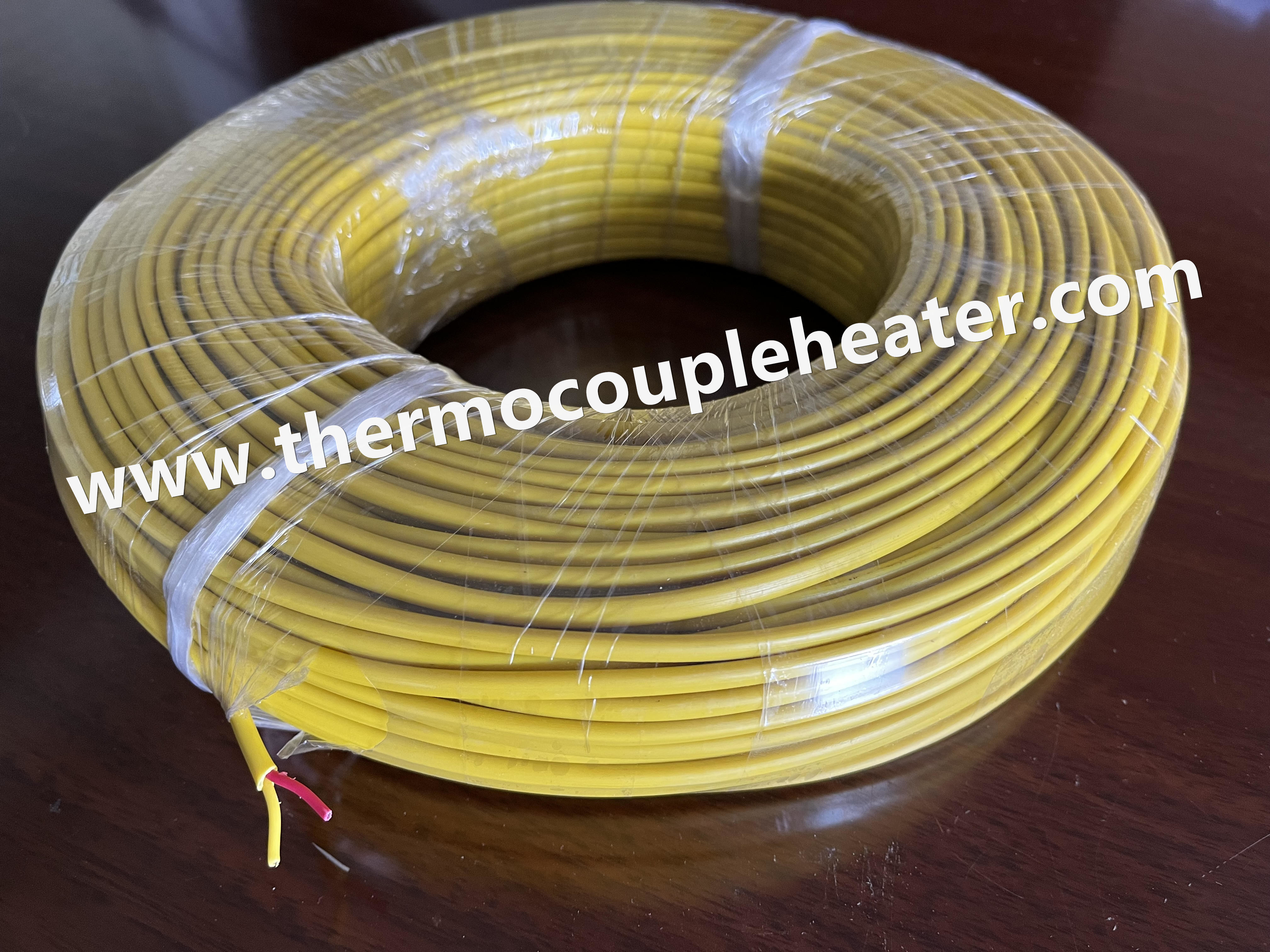 Thermocouple Cable Type K Double PVC Insulation 20AWG ANSI Color