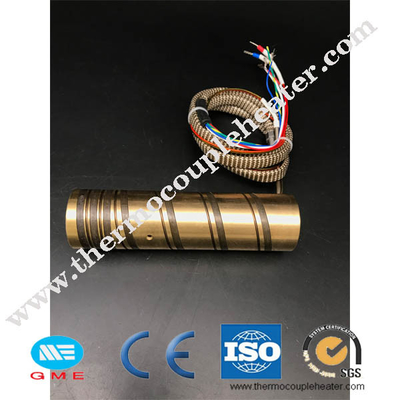 De hete van de Pijpheater nozzle heater pressed with van het Agentmessing Rol Heater And Thermocouple