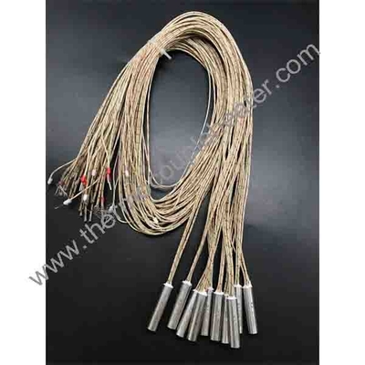 Op maat gemaakte elektrische cartridgeverwarmers met ingebouwde thermocouple