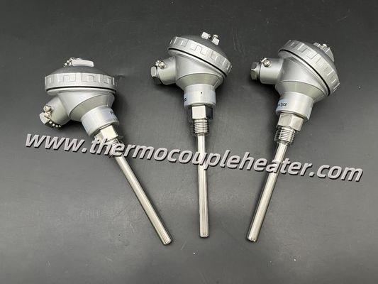 Accurate stable assembled PT100 RTD / thermocouple temp sensor met zender 4~20mA