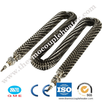 6mm 15kw het type van u tubulair finned luchtverwarmer 750w finned het verwarmen element